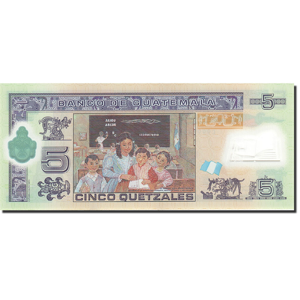 Banknot, Guatemala, 5 Quetzales, 2011, 2011-05-11, UNC(65-70)