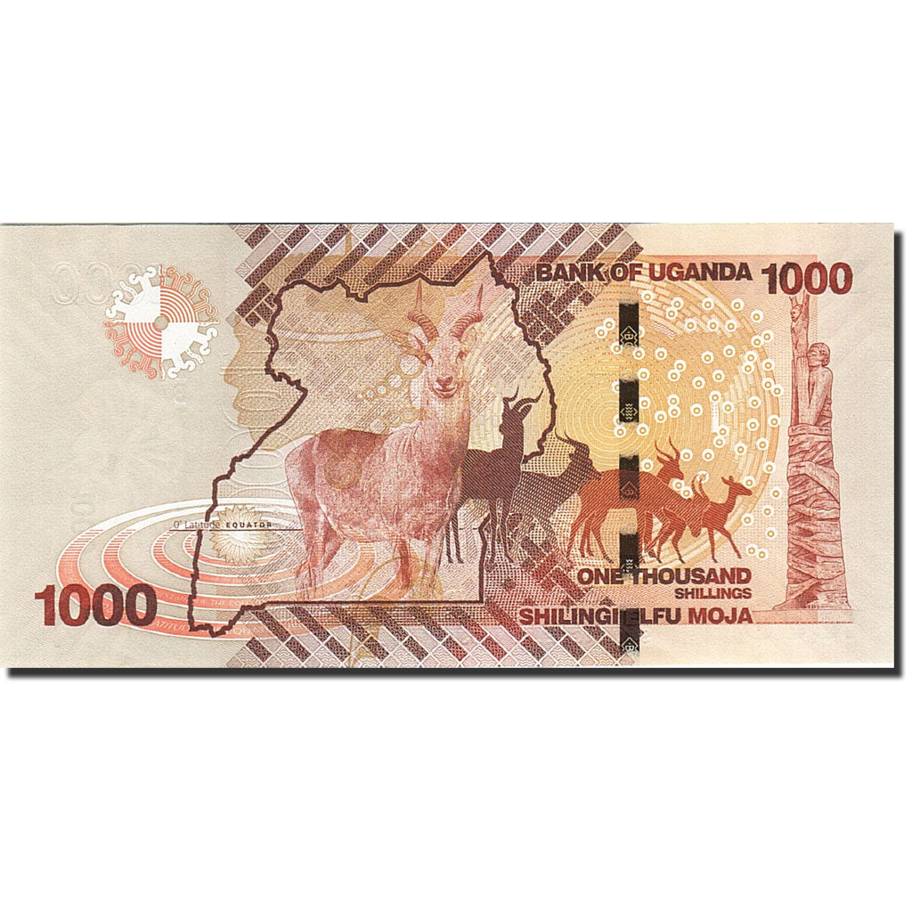 Banknote, Uganda, 1000 Shillings, 2010, 2010, KM:49, UNC(63)