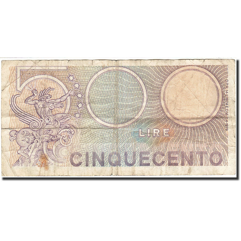 Banknote, Italy, 500 Lire, 1966, 1974-02-14, KM:94, VF(20-25)
