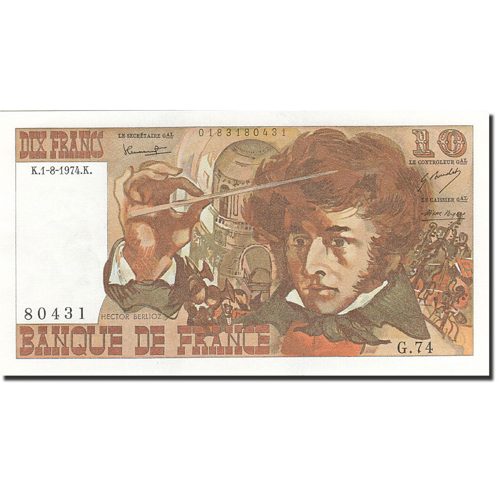 Billet, France, 10 Francs, 1972, 1974-08-01, SPL, Fayette:63.6, KM:150a