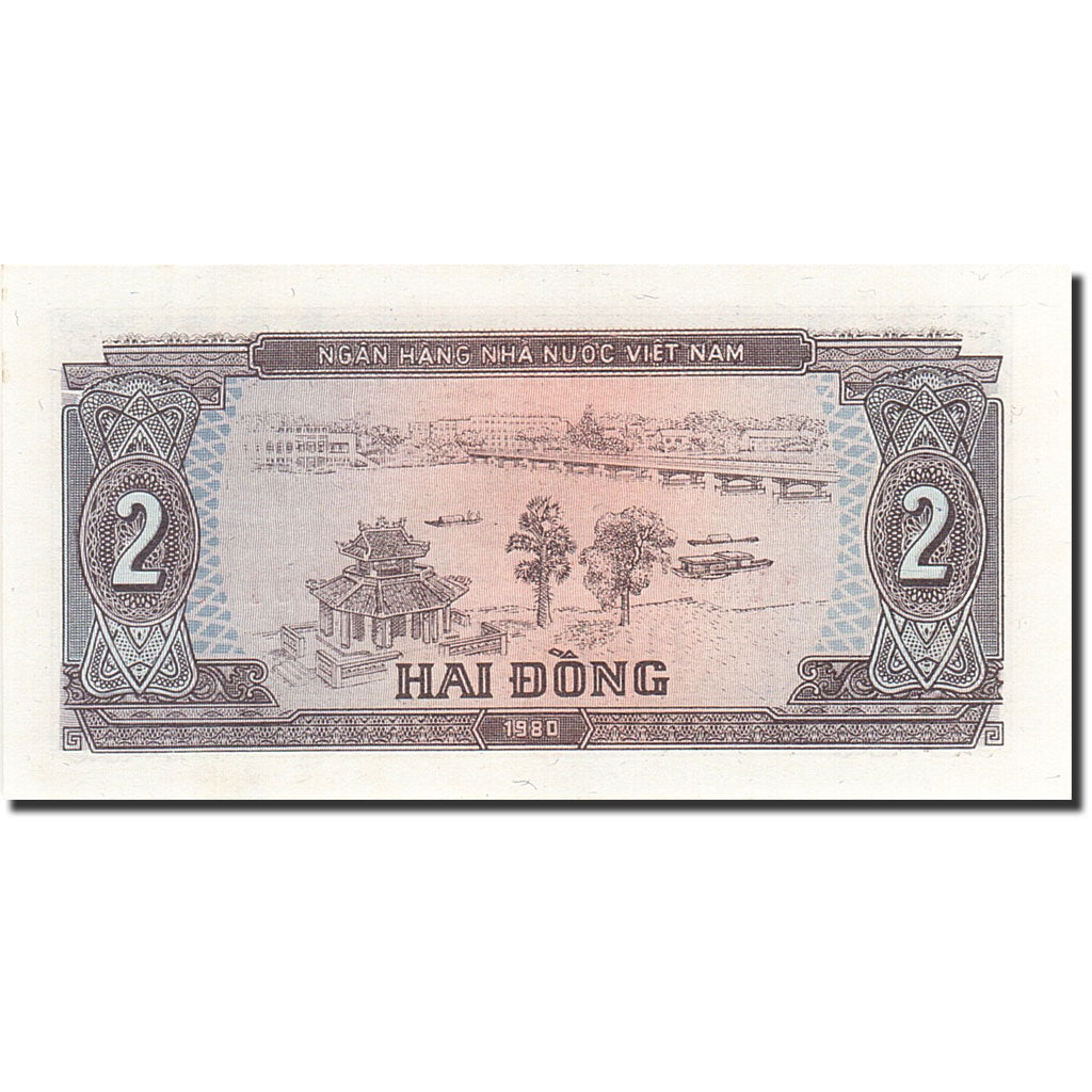 Geldschein, Vietnam, 2 D<ox>ng, 1980-1981, 1980, KM:85a, UNZ