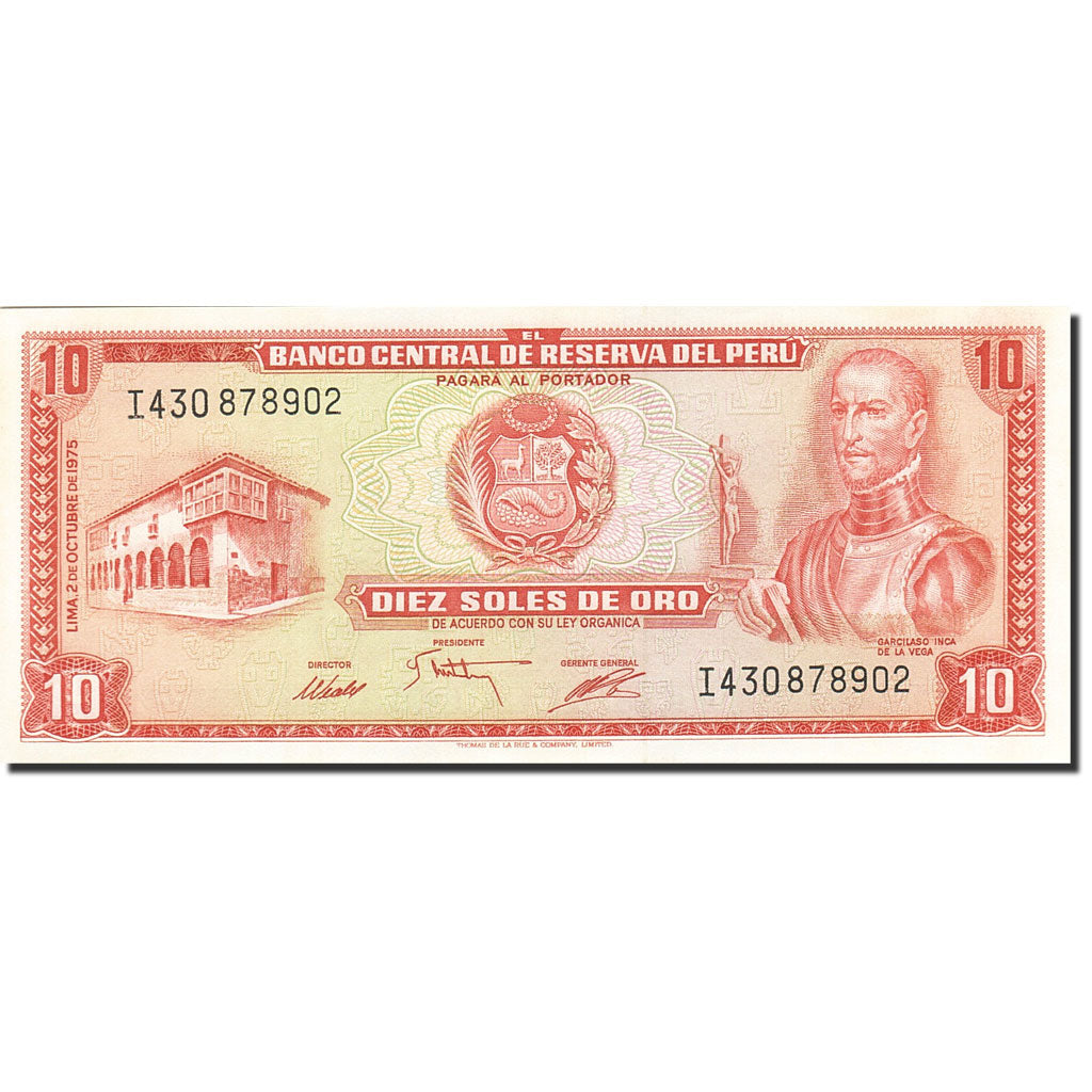 Banconote, Perù, 10 Soles De Oro, 1968, KM:93a, 1968-02-23, SPL