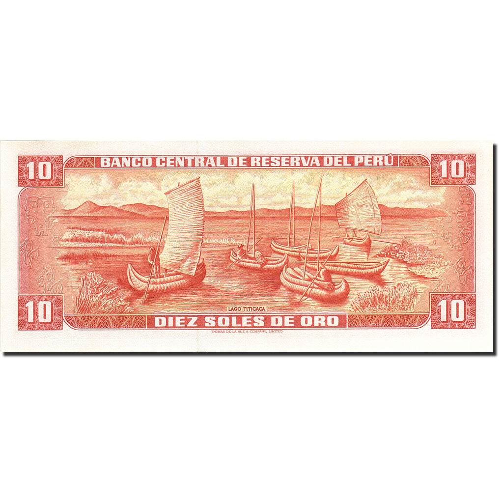 Banconote, Perù, 10 Soles De Oro, 1968, KM:93a, 1968-02-23, SPL