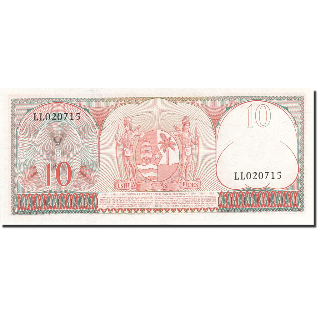 Banconote, Suriname, 10 Gulden, 1963, KM:121, 1963-09-01, FDS