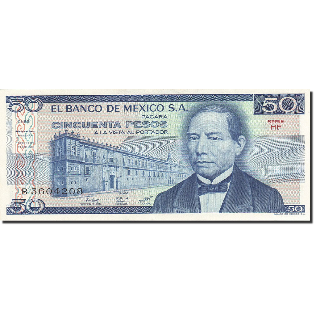Biljet, Mexico, 50 Pesos, 1981, 1981-01-27, KM:73, SPL