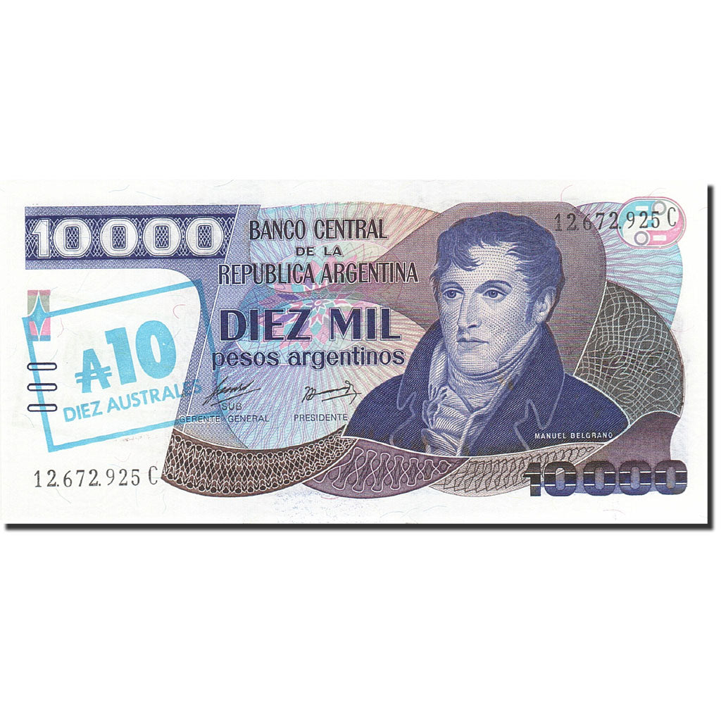 Banconote, Argentina, 10 Australes, 1985, KM:322c, Undated (1985), FDS