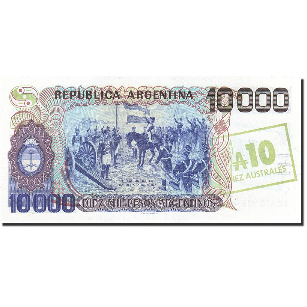 Banconote, Argentina, 10 Australes, 1985, KM:322c, Undated (1985), FDS
