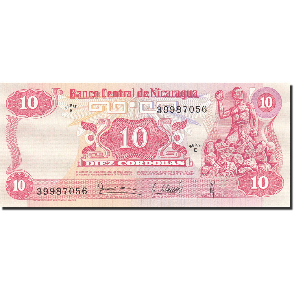 Billete, 10 Cordobas, 1979, Nicaragua, KM:134, 1979, UNC