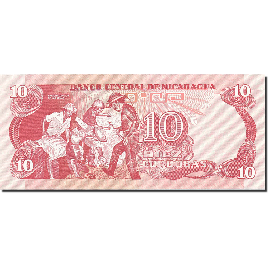 Billete, 10 Cordobas, 1979, Nicaragua, KM:134, 1979, UNC