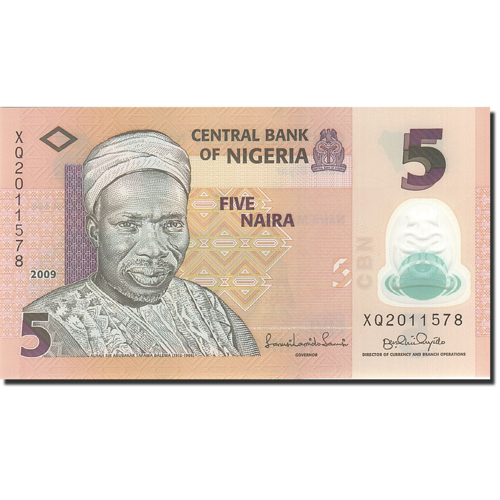 Billet, Nigéria, 5 Naira, 2005-2006, 2009, KM:32b, SPL