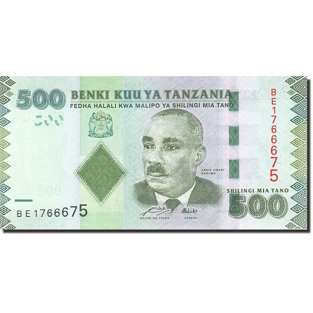 Billet, Tanzania, 500 Shilingi, 2010, Undated (2010), KM:40, NEUF