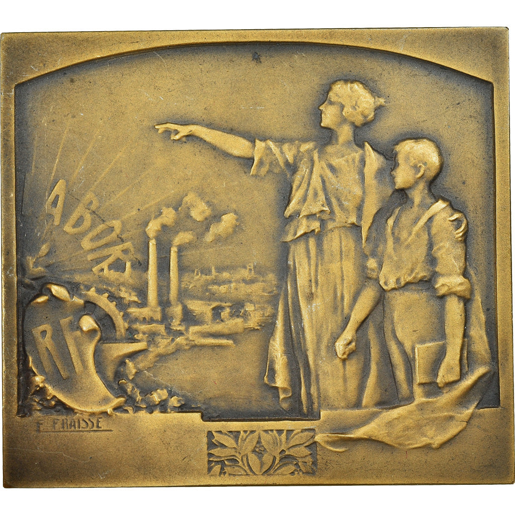 França, Medal, Labor, Enseignement Technique, Fraisse, AU(50-53), Bronze