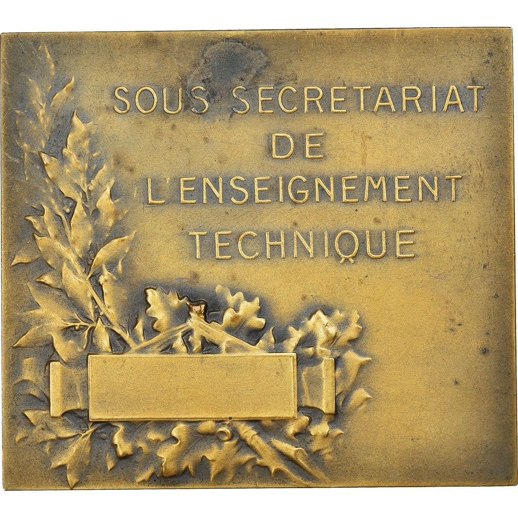 França, Medal, Labor, Enseignement Technique, Fraisse, AU(50-53), Bronze
