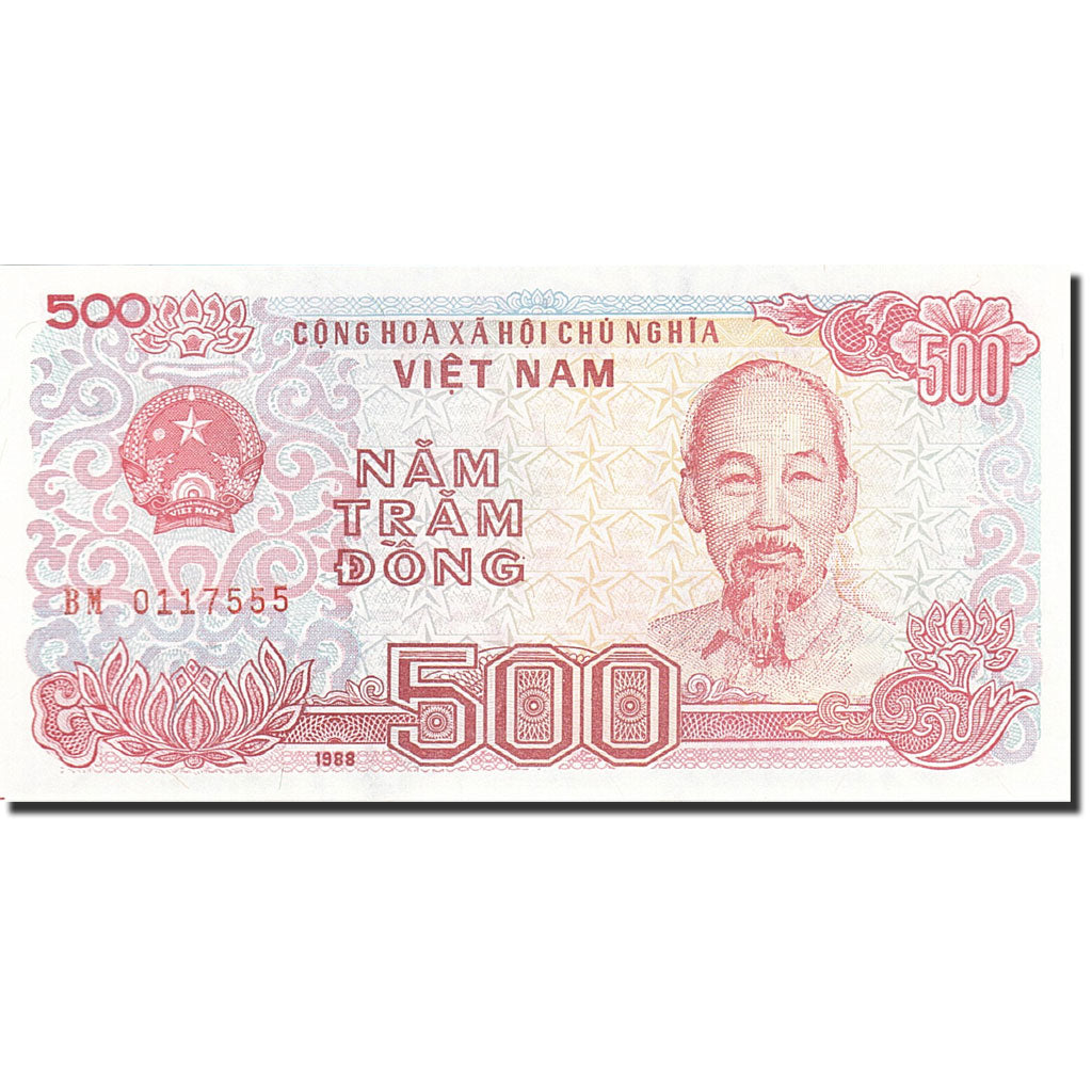 Banknot, Wietnam, 500 D<ox>ng, 1987-1988, 1988, KM:101a, UNC(65-70)