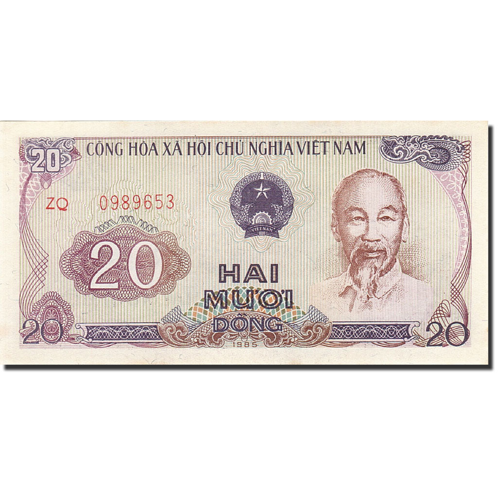 Banknote, Vietnam, 20 D<ox>ng, 1985, 1985, KM:94a, UNC(60-62)