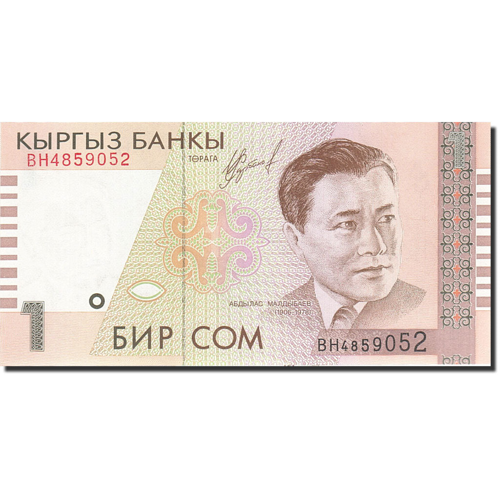 Billet, KYRGYZSTAN, 1 Som, 2000, 1999, KM:15, NEUF