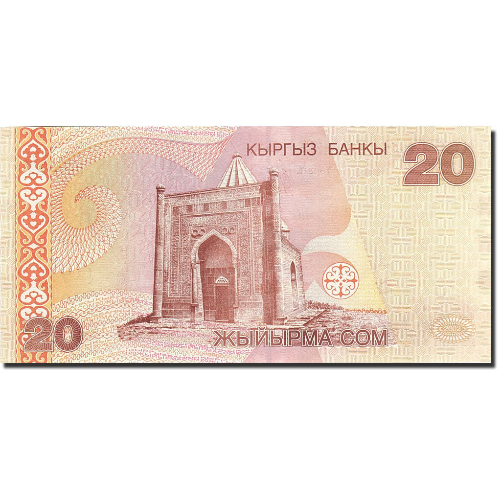 Billet, KYRGYZSTAN, 20 Som, 1994, Undated (1994), KM:10, NEUF