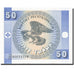 Banconote, Kirghizistan, 50 Tyiyn, 1993, KM:3, Undated (1993), FDS