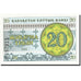Banknote, Kazakhstan, 20 Tyin, 1993-1998, 1993, KM:5, UNC(65-70)