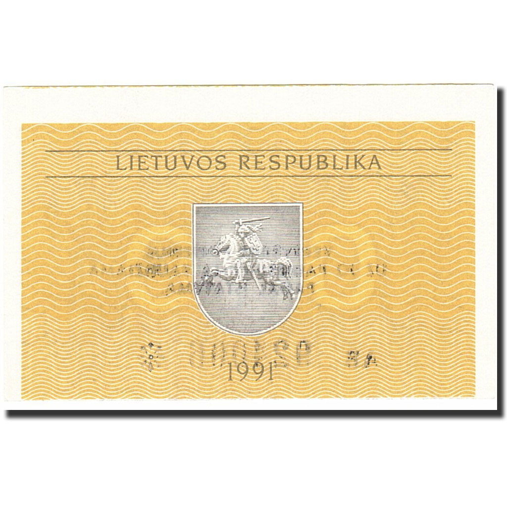 Banknot, Litwa, 0.10 Talonas, 1991, 1991, KM:29b, UNC(65-70)