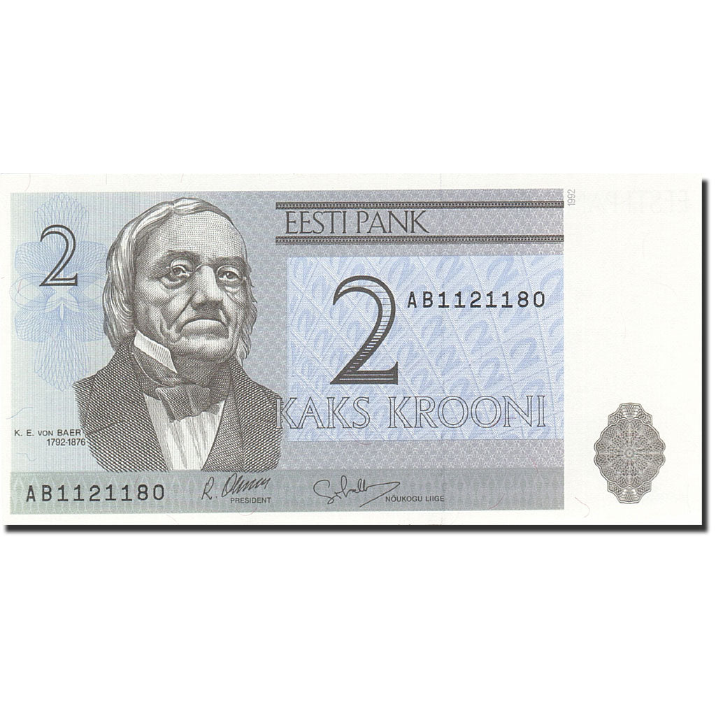 Banknot, Estonia, 2 Krooni, 1991-1992, 1992, KM:70a, UNC(63)