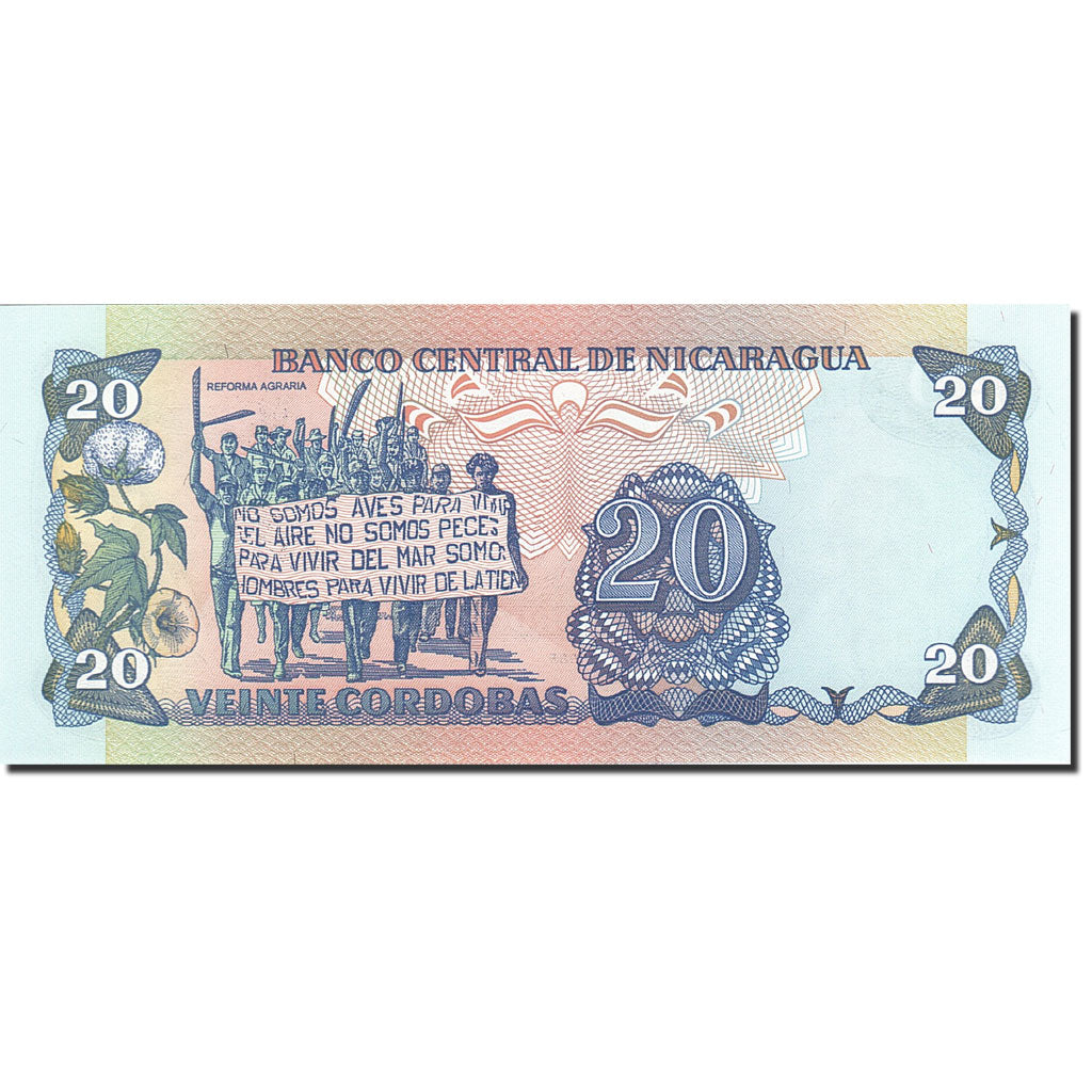 Billete, 20 Cordobas, 1985-1988, Nicaragua, KM:152, 1985, UNC