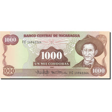 Banknote, Nicaragua, 1000 Cordobas, 1985-1988, 1985, KM:156b, UNC(65-70)