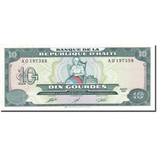 Billet, Haïti, 10 Gourdes, 1989-1991, 1991, KM:256a, SPL