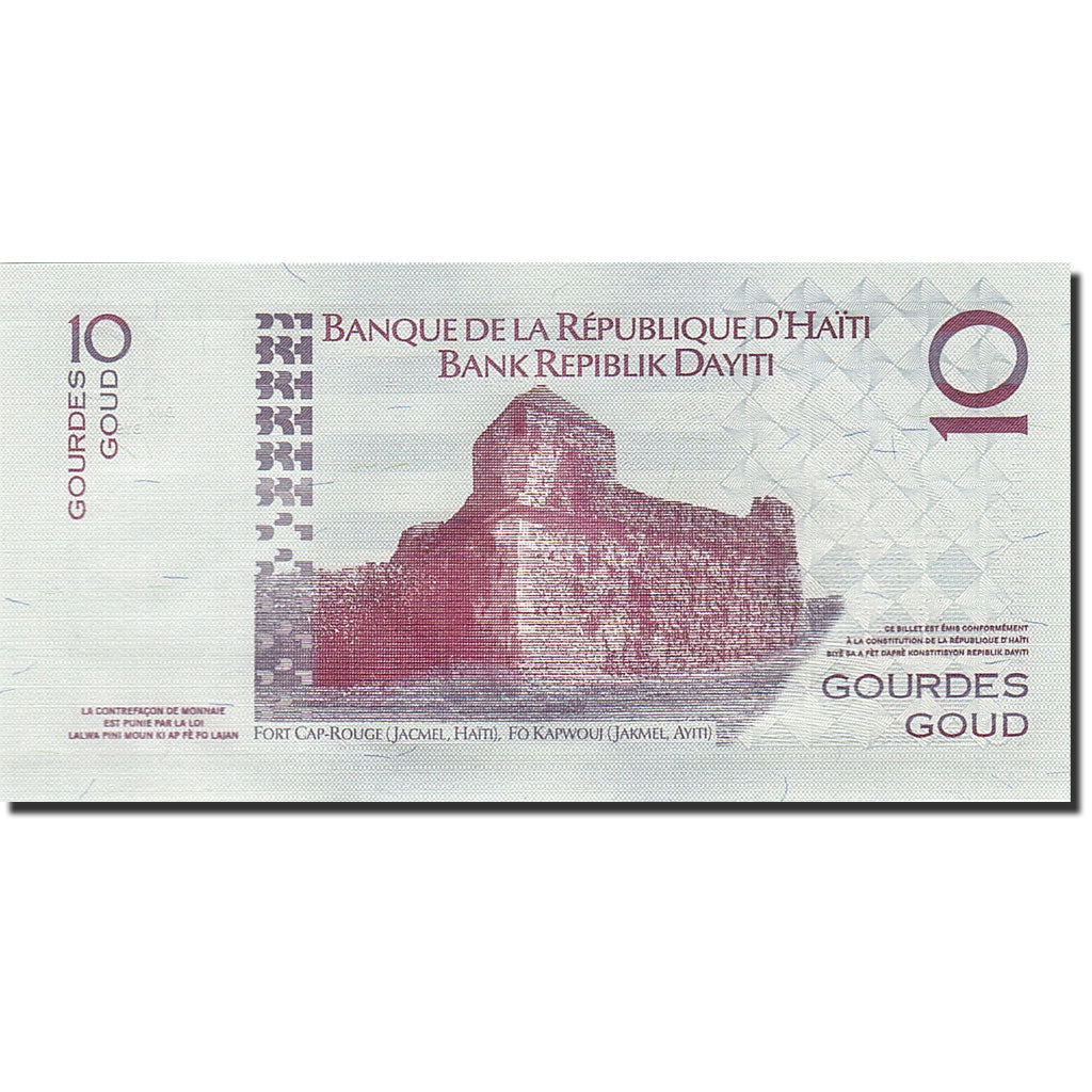 Banknote, Haiti, 10 Gourdes, 2004, 2004, KM:272a, UNC(65-70)