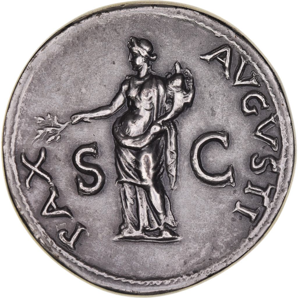 France, Médaille, Reproduction, Sesterce Vitellius, 1973, SPL, Argent