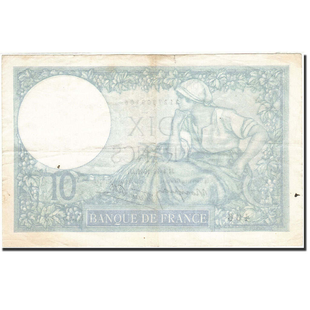 Banknot, Francja, 10 Francs, 1915, 1941-12-04, EF(40-45), Fayette:7.30, KM:84