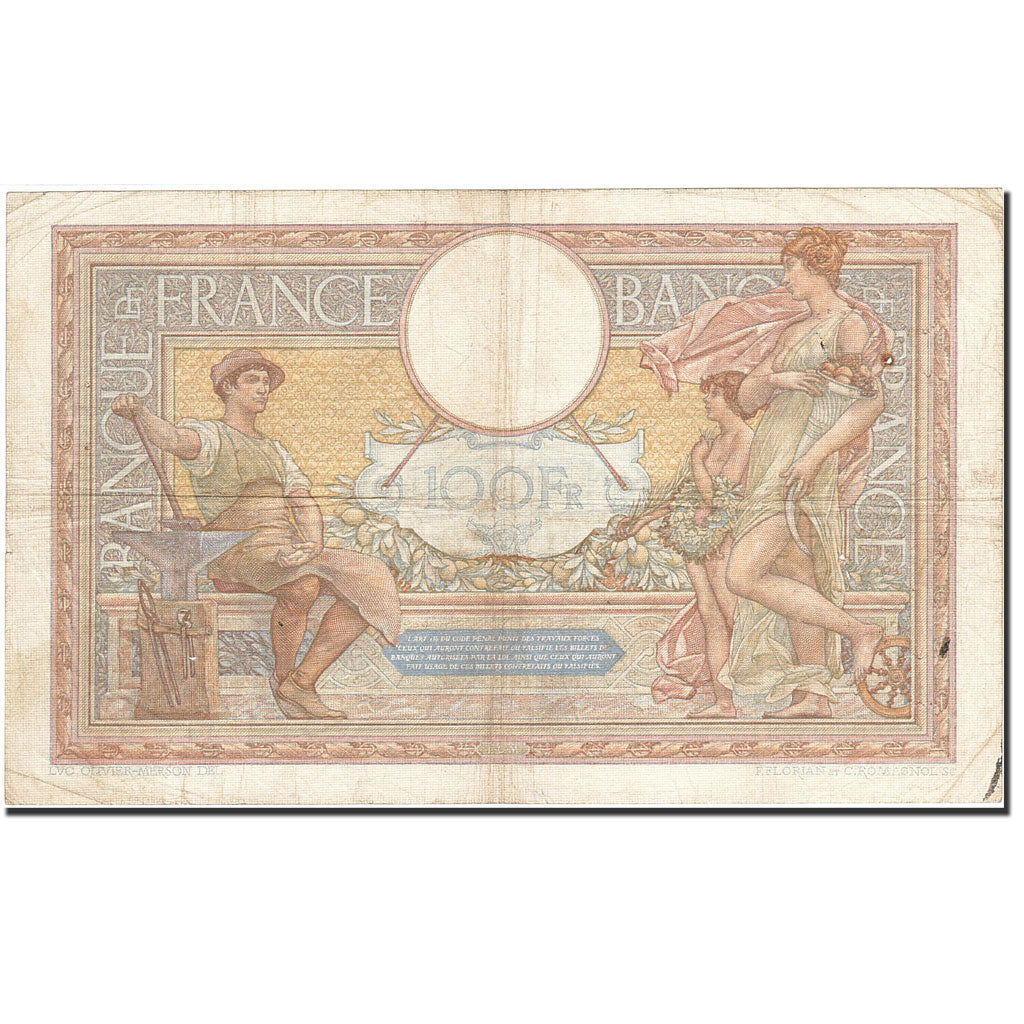 Banknote, France, 100 Francs, 1906, 1938-05-27, VF(30-35), Fayette:25.20, KM:86b