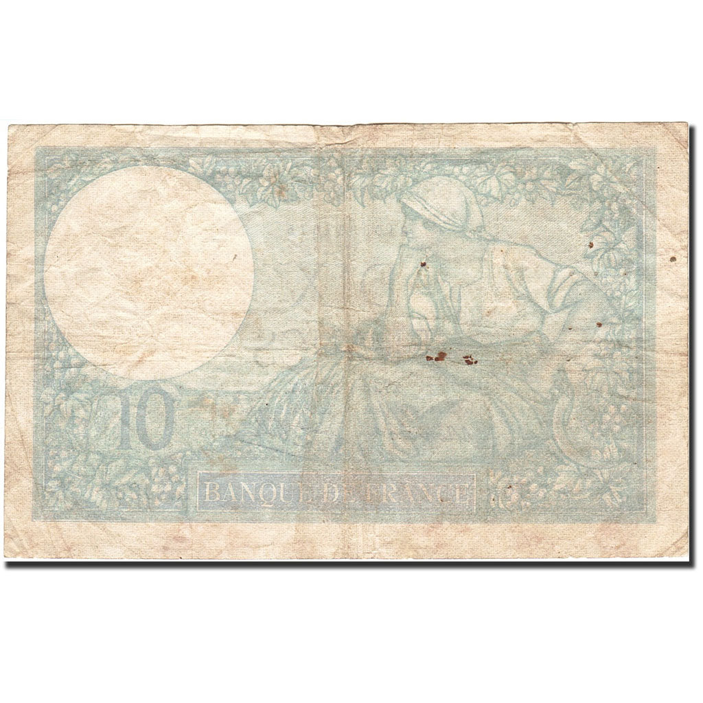 Banknot, Francja, 10 Francs, 1915, 1941-01-16, F(12-15), Fayette:7.28, KM:84