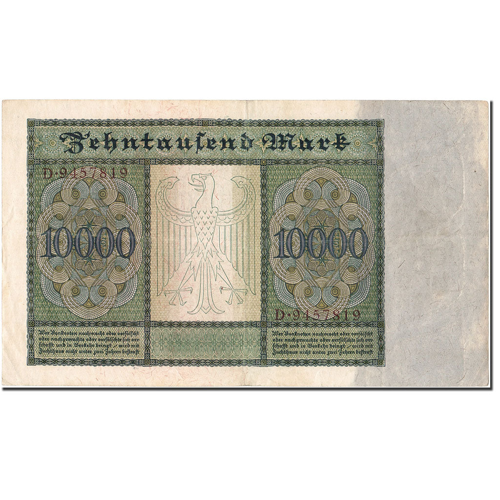 Biljet, Duitsland, 10,000 Mark, 1922, 1922-01-19, KM:70, TTB