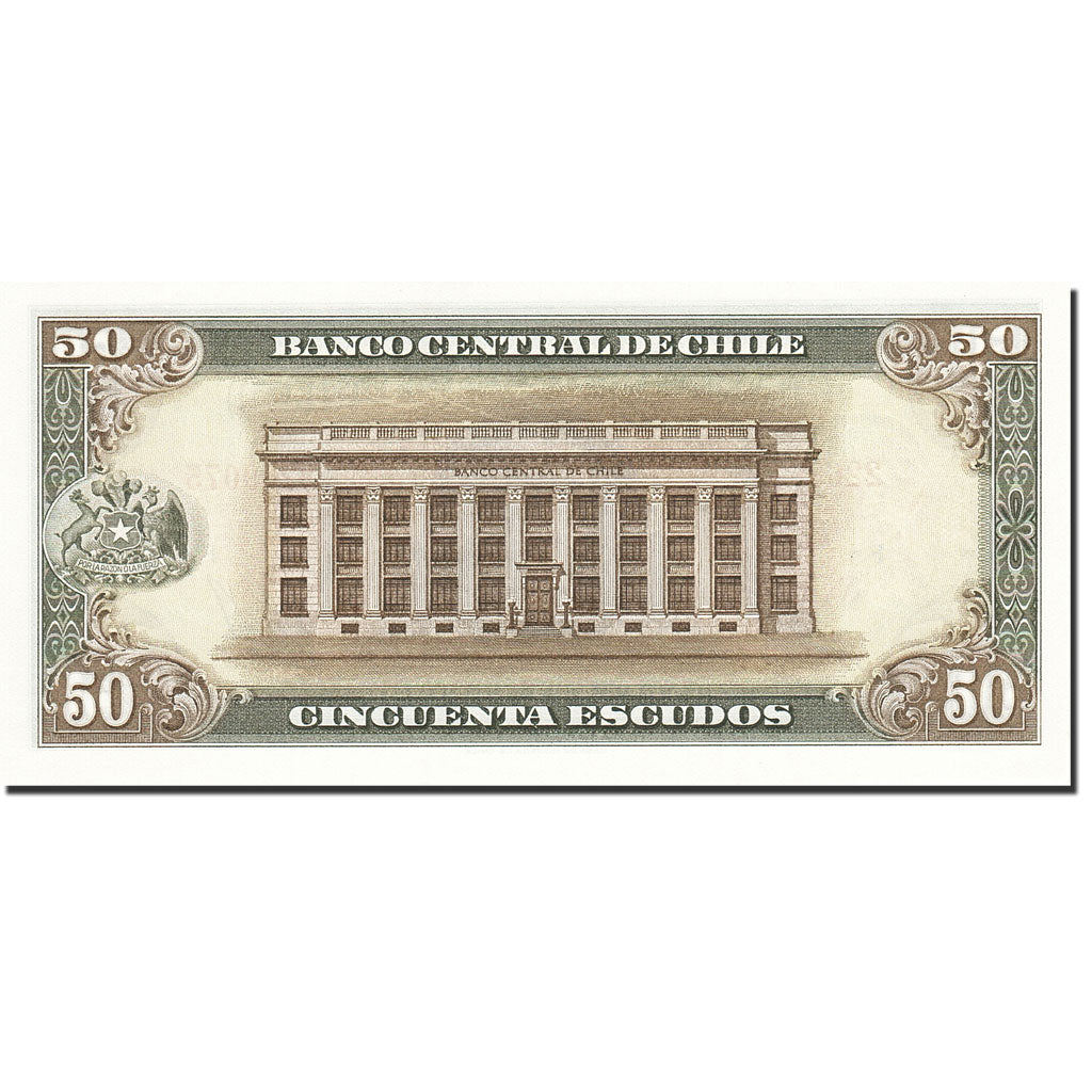 Billet, Chile, 50 Escudos, 1962-1975, Undated, KM:140b, SPL