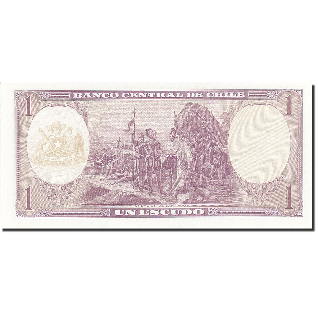 Banknote, Chile, 1 Escudo, 1962-1975, Undated (1964), KM:136, UNC(65-70)
