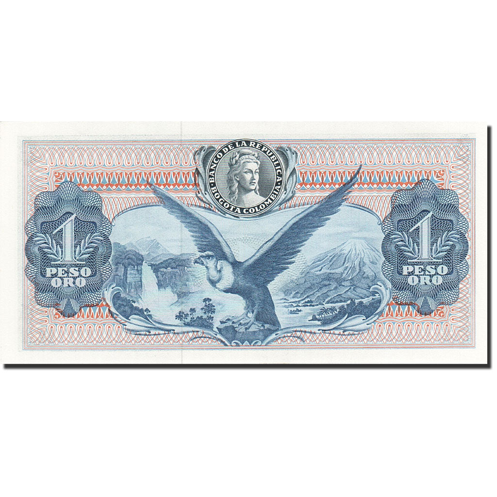 Billete, 1 Peso Oro, 1959-1960, Colombia, KM:404b, 1963-10-12, SC