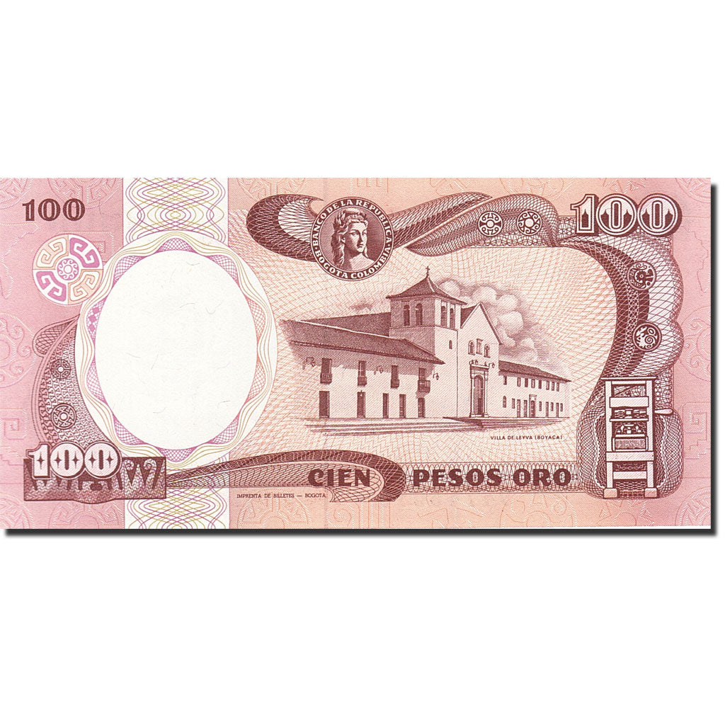 Banknote, Colombia, 100 Pesos Oro, 1982-1984, 1991-01-01, KM:426e, UNC(65-70)