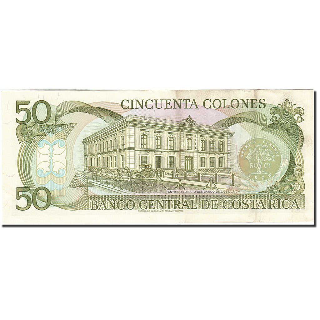 Billet, Costa Rica, 50 Colones, 1990-1992, 1993-06-02, KM:257a, SUP