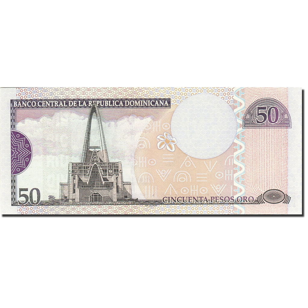 Banknote, Dominican Republic, 50 Pesos Oro, 2001-2002, 2003, KM:170c, UNC(65-70)