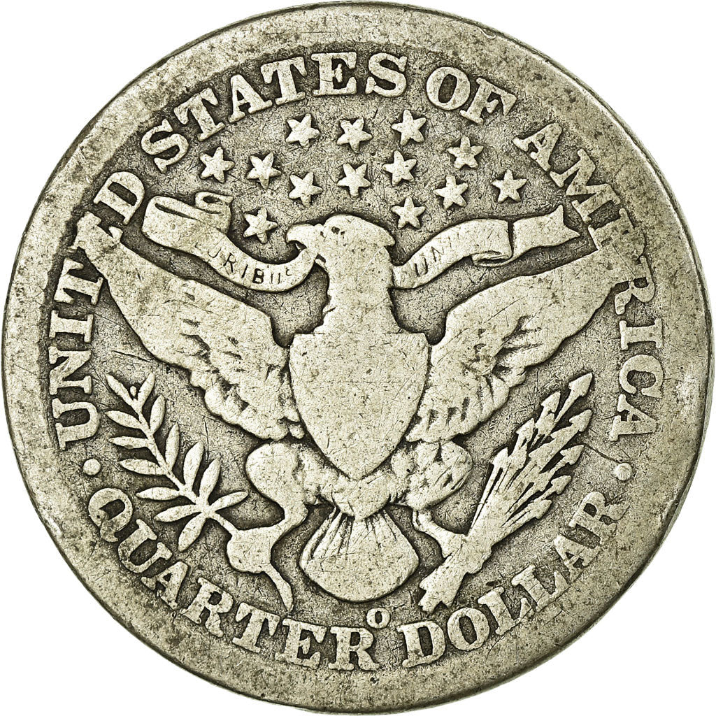 Monnaie, États-Unis, Barber Quarter, Quarter, 1901, U.S. Mint, New Orleans, B+