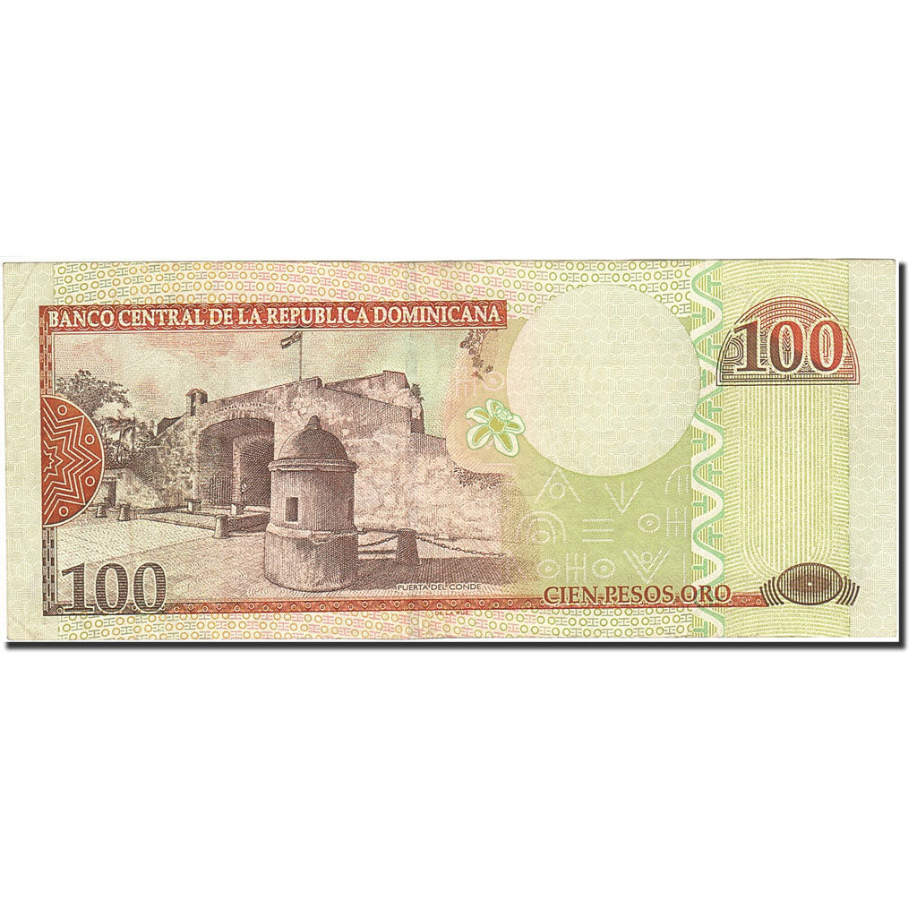 Banknot, Republika Dominikany, 100 Pesos Oro, 2001-2002, 2003, KM:171c