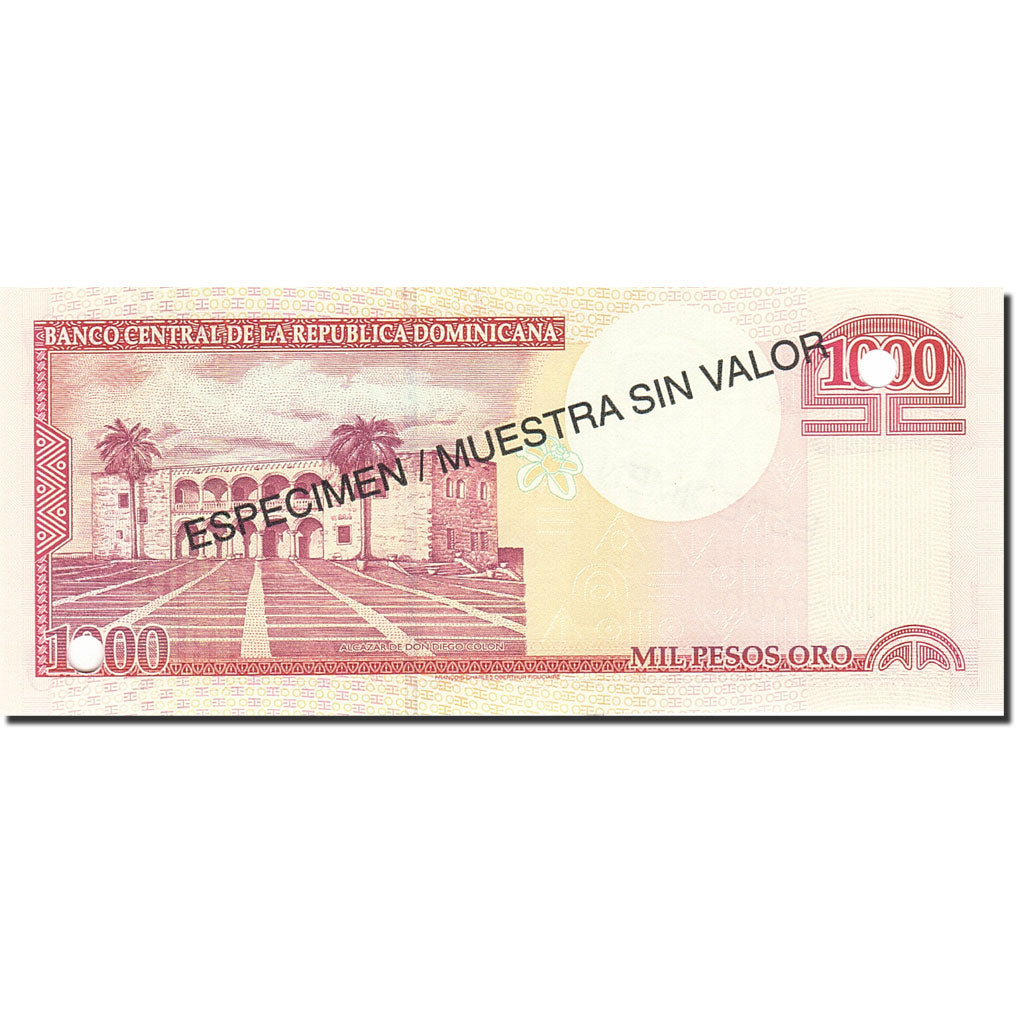 Geldschein, Dominican Republic, 1000 Pesos Oro, 2001-2002, 2000, KM:163s, UNZ