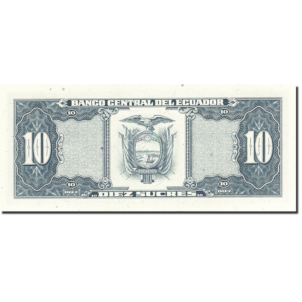 Billete, 10 Sucres, 1984-1988, Ecuador, KM:121, 1988-11-22, UNC