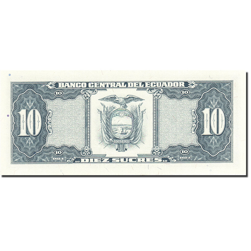 Billete, 10 Sucres, 1984-1988, Ecuador, KM:121, 1988-11-22, BC
