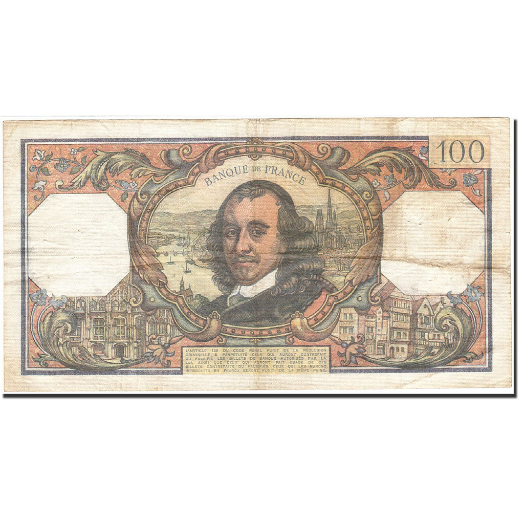 Geldschein, Frankreich, 100 Francs, 1964, 1972-10-05, S+, Fayette:65.40, KM:149d