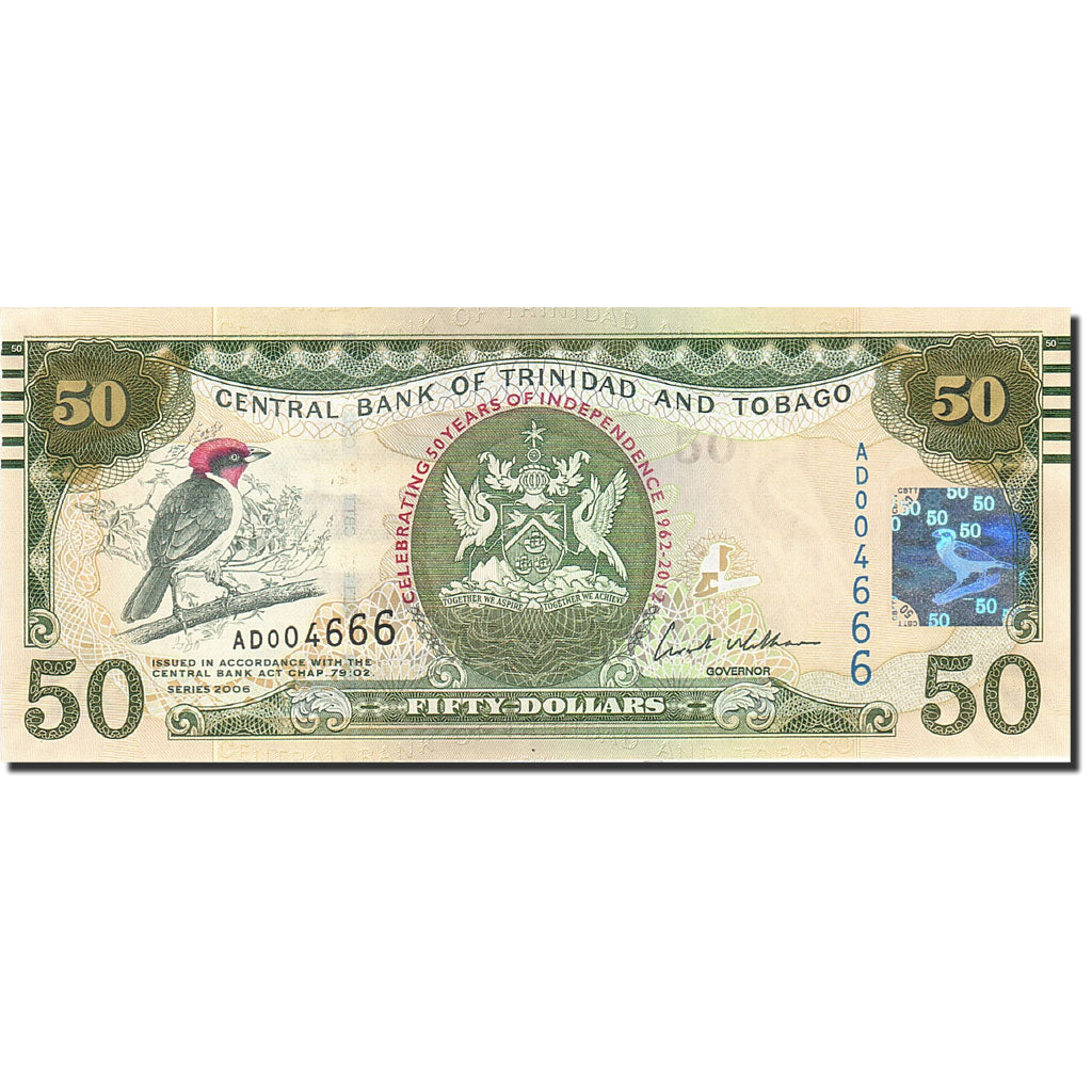 Banknote, Trinidad and Tobago, 50 Dollars, 2006, 2006, KM:50, UNC(65-70)