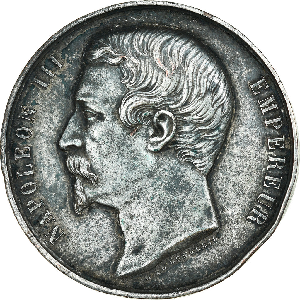 França, Medal, Napoléon III, Cliché Uniface, Récompense, História, De