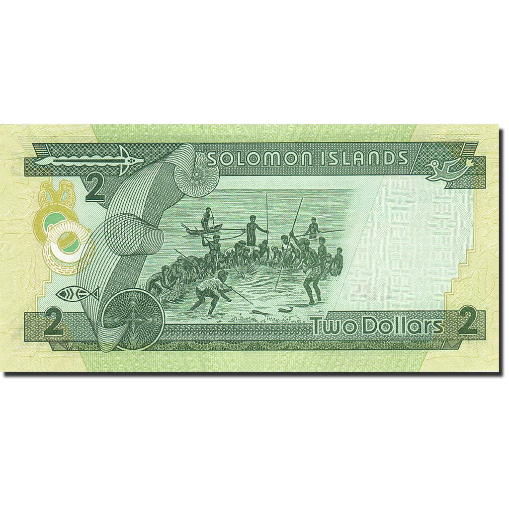 Banknot, Wyspy Salomona, 2 Dollars, 1996-1997, Undated (1997), KM:18, UNC(65-70)