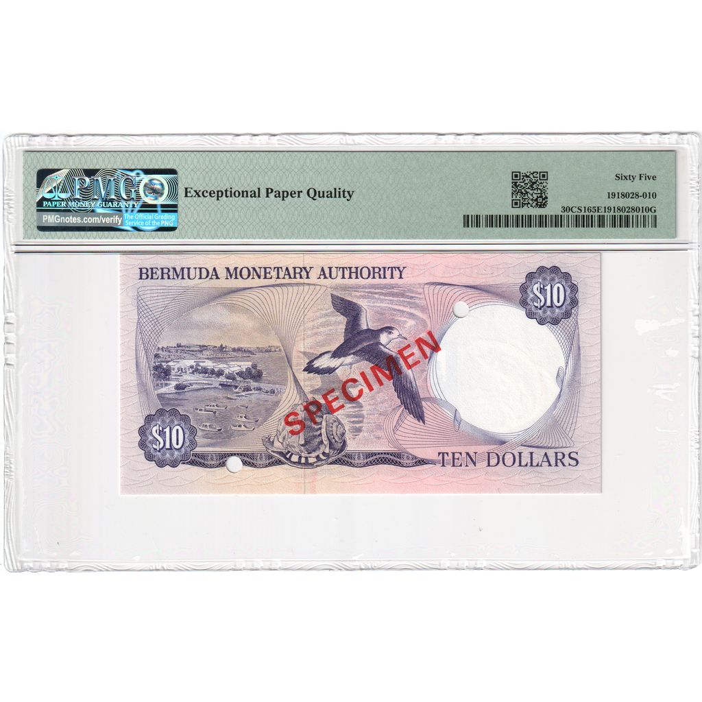 Banknote, Bermuda, 10 Dollars, 1974-1982, 1978-04-01, KM:30s, UNC(65-70)